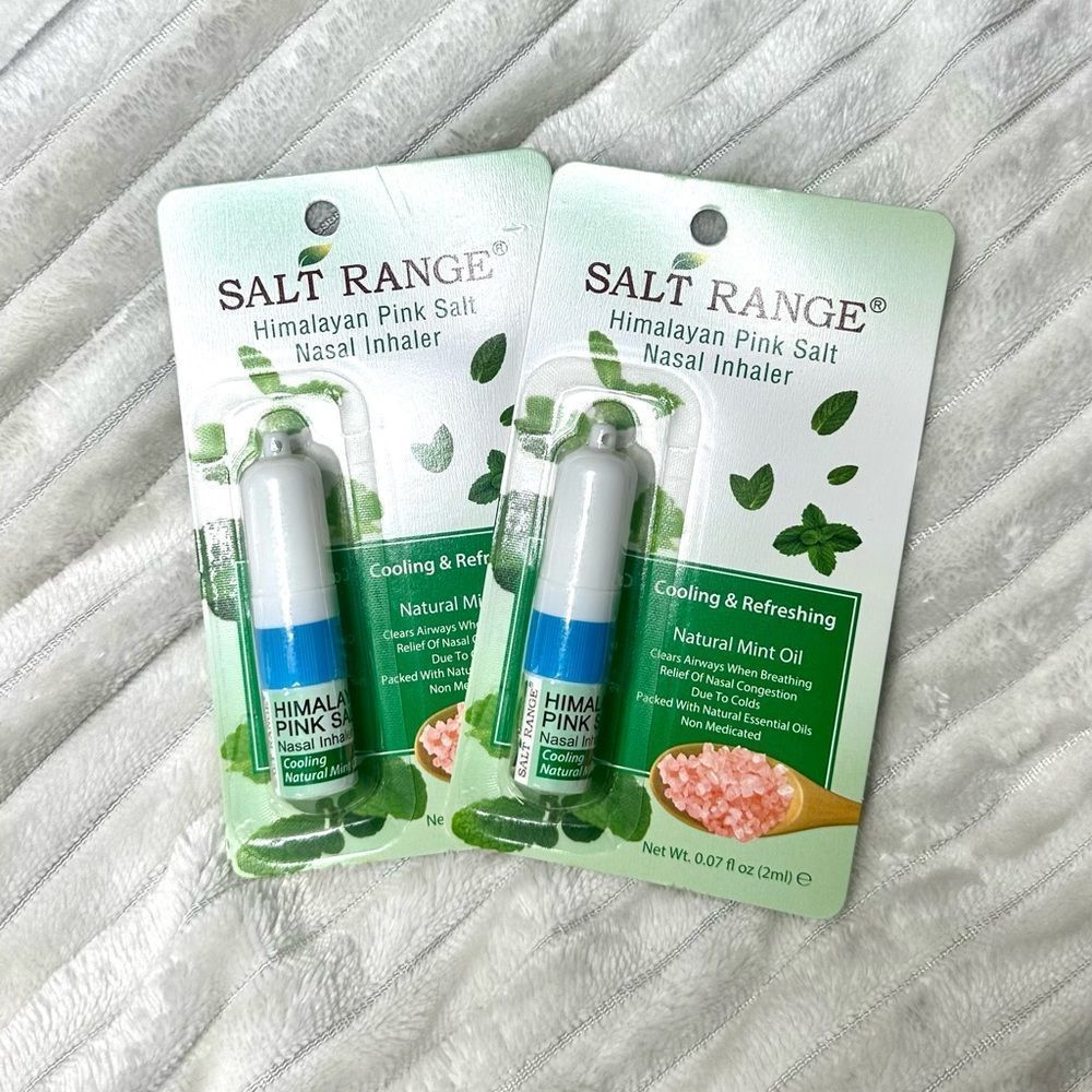 Salt Range Himalayan Pink Salt Nasal Inhaler, Non-Medical, 2-Pack, New, 2ml